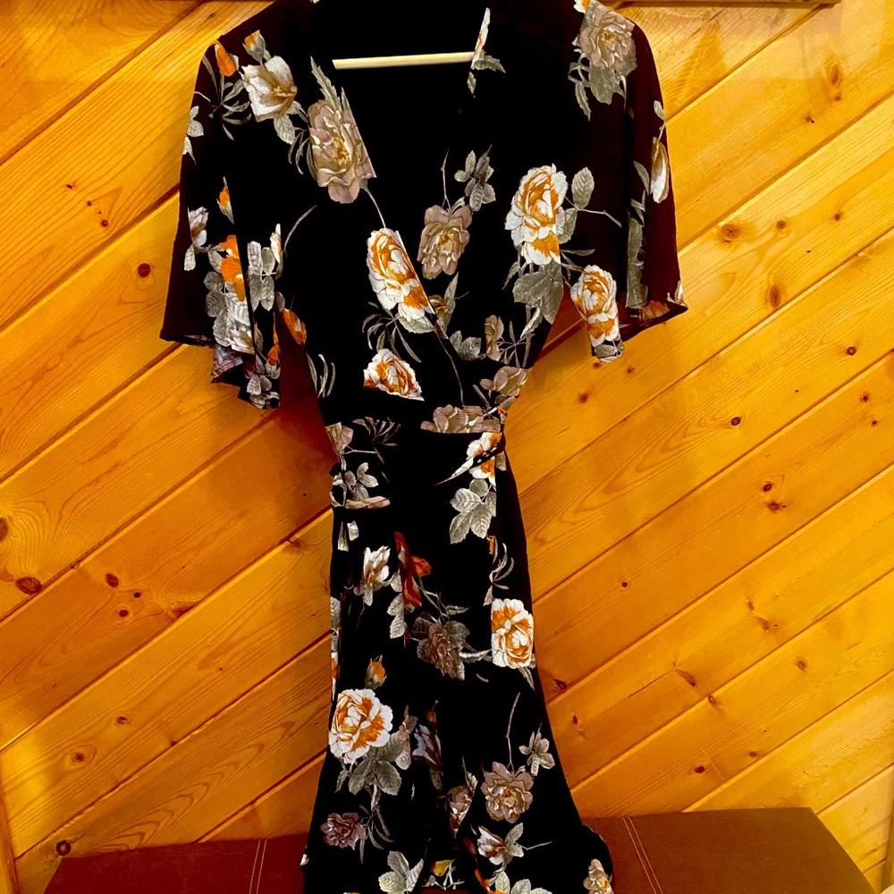 Honey Belle Floral Wrap dress